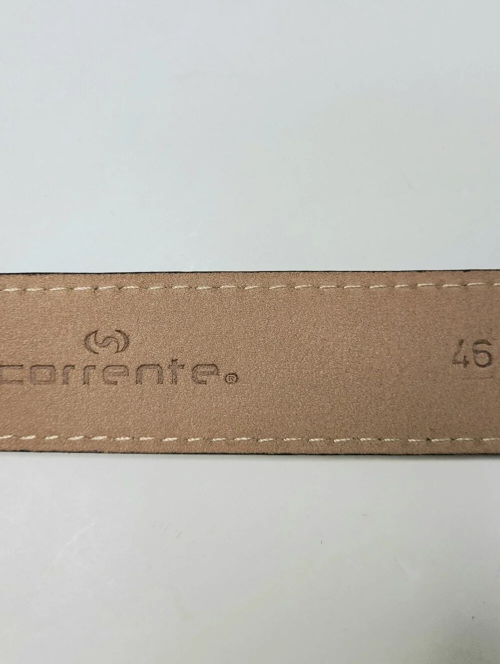 Corrente Chocolate Brown Soft Flexible Genuine Suede Minimalist Belt